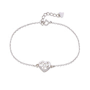 925 Sterling Silver Multi Heart Chain CZ Bracelet for Women - Taraash