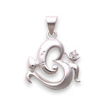 Load image into Gallery viewer, 925 Sterling Silver Om Religious Cz Pendant For Men &amp; Women - Taraash