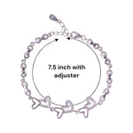 Load image into Gallery viewer, 925 Sterling Silver Open - Heart Link Bracelet for Women - Taraash
