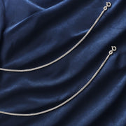 925 Sterling Silver Oxidised Chain Anklets For Women - Taraash