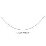 Load image into Gallery viewer, 925 Sterling Silver Oxidised Chain Anklets For Women - Taraash
