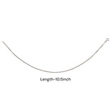 925 Sterling Silver Oxidised Chain Anklets For Women - Taraash