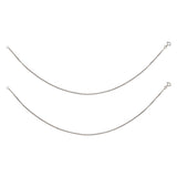 925 Sterling Silver Oxidised Chain Anklets For Women - Taraash