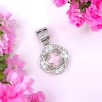 Load image into Gallery viewer, 925 Sterling Silver Pink Clover Shape CZ Pendant For Women - Taraash
