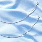 Load image into Gallery viewer, 925 Sterling Silver Plain Fox Tail Chain Anklet for Women - Taraash
