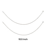 Load image into Gallery viewer, 925 Sterling Silver Plain Fox Tail Chain Anklet for Women - Taraash
