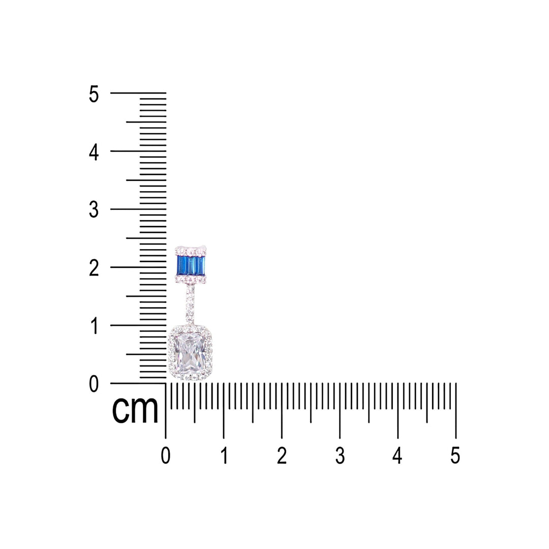 925 Sterling Silver Rectangular - Shaped Pendant for Women - Taraash