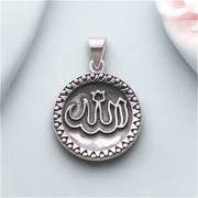 925 Sterling Silver Religious Oxidized Allah Pendant For Men - Taraash