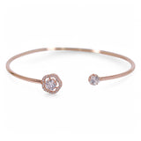 925 Sterling Silver Rose gold CZ Bangle For Girls/Women - Taraash