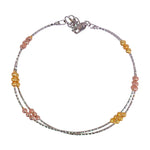 Load image into Gallery viewer, 925 Sterling Silver Rose Gold &amp; Gold Beads Stylish Bangle For Women - Taraash
