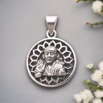 Load image into Gallery viewer, 925 Sterling Silver Sai Baba Antique Pendant For Unisex - Taraash