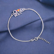 925 Sterling Silver Shiva Chain Rakhi For Brother - Taraash