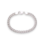 925 Sterling Silver Sparkle Chain Bracelet for Men - Taraash