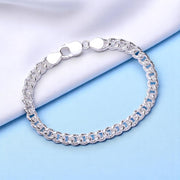 925 Sterling Silver Sparkle Chain Bracelet for Men - Taraash