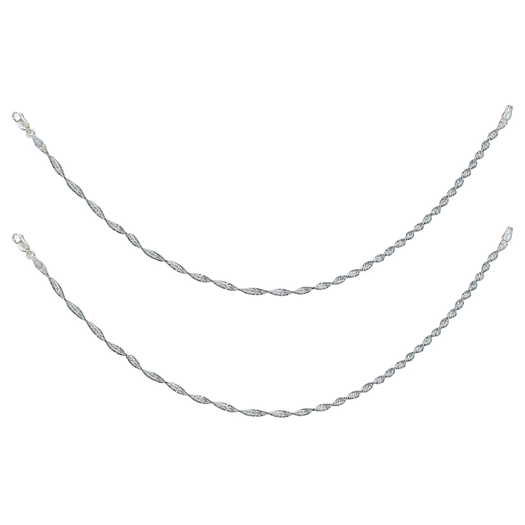 925 Sterling Silver Super Disco Anklets for Women - Taraash