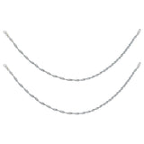 925 Sterling Silver Super Disco Anklets for Women - Taraash