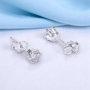 925 Sterling Silver Timeless Elegance & Contemporary Style CZ Pair of Stud Earrings for Men - Taraash