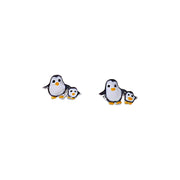 925 Sterling Silver Tiny Penguin Studs Earrings for Girls - Taraash