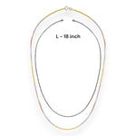 Load image into Gallery viewer, 925 Sterling Silver Tri-color Box Chain For Women - Taraash
