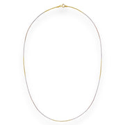 925 Sterling Silver Tri-Color Compact Chain Women - Taraash