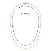 925 Sterling Silver Tri-Tone Snake Chain for Women - Taraash