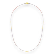 925 Sterling Silver Tri-Tone Snake Chain for Women - Taraash