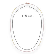 925 Sterling Silver Tricolor Snake Chain For Women - Taraash