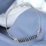 Load image into Gallery viewer, 925 Sterling Silver Two - layer Black Beads Mangalsutra Bracelet for Women - Taraash