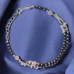 Load image into Gallery viewer, 925 Sterling Silver Two - layer Black Beads Mangalsutra Bracelet for Women - Taraash