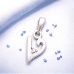 Load image into Gallery viewer, 925 Sterling Silver &quot;V&quot; Letter Cz Pendant For Men And Women - Taraash
