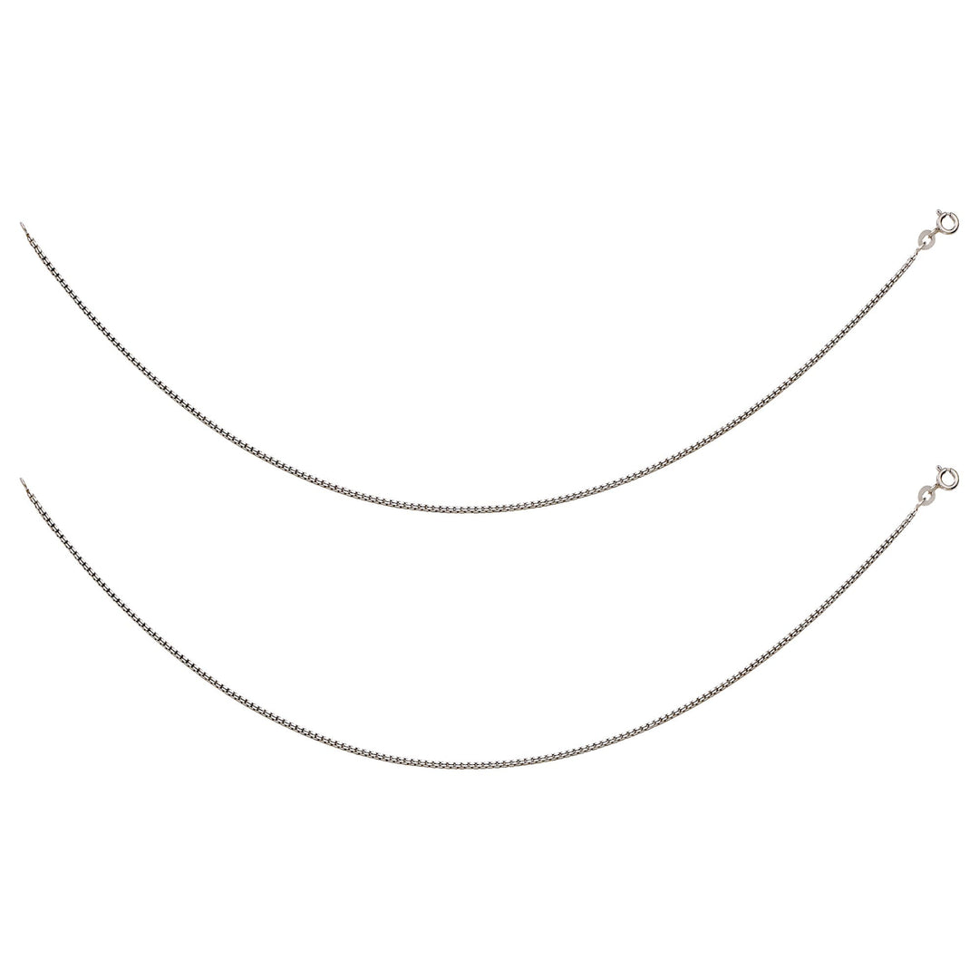 925 Sterling Silver Venetian Chain Anklets for Women - Taraash