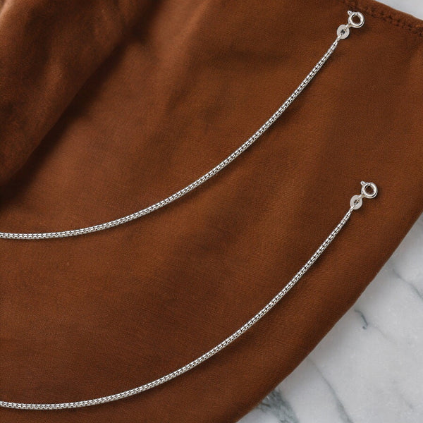 925 Sterling Silver Venetian Chain Anklets for Women - Taraash