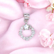 925 Sterling Silver White Mother of Pearl Round Star Pendant for Women - Taraash