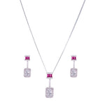 Load image into Gallery viewer, 925 Sterling Silver Women&#39;s Pendant &amp; Earrings Jewellery Set. - Taraash
