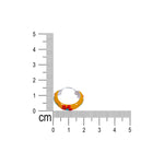 Load image into Gallery viewer, 925 Sterling Silver Yellow Enamel Floral Hoop Earring For Women/ Girls - Taraash
