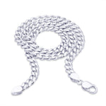 Load image into Gallery viewer, 925 Sterling Silver Curb Design Chain for Men in 20 inches