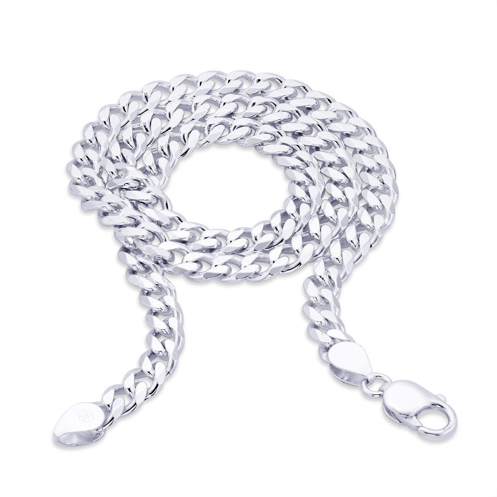 925 Sterling Silver Curb Design Chain for Men in 20 inches