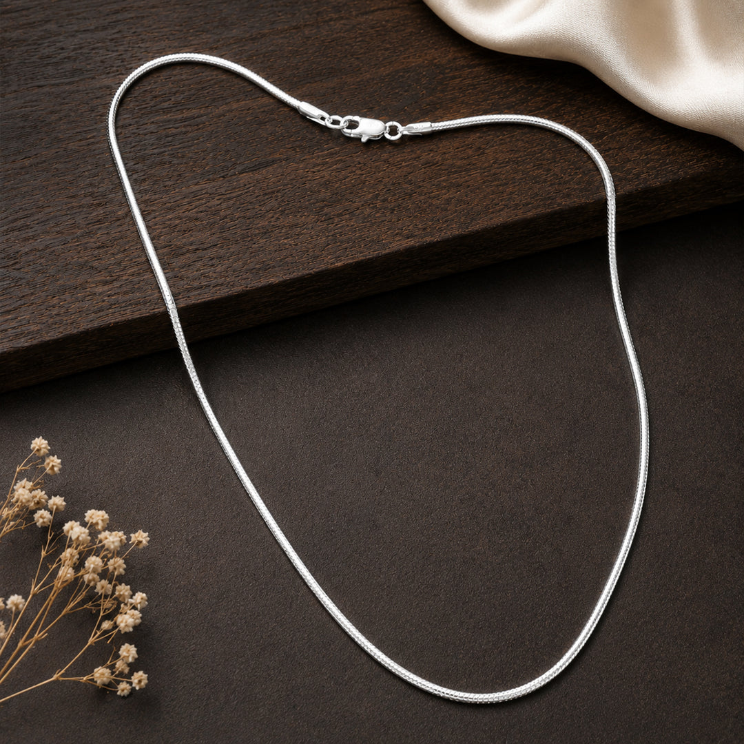 Taraash 925 Sterling Silver Compact Chain For Women ACMR6018IN