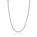 Taraash Sterling Silver Chain With Grooves For Women AF125SQ18IN