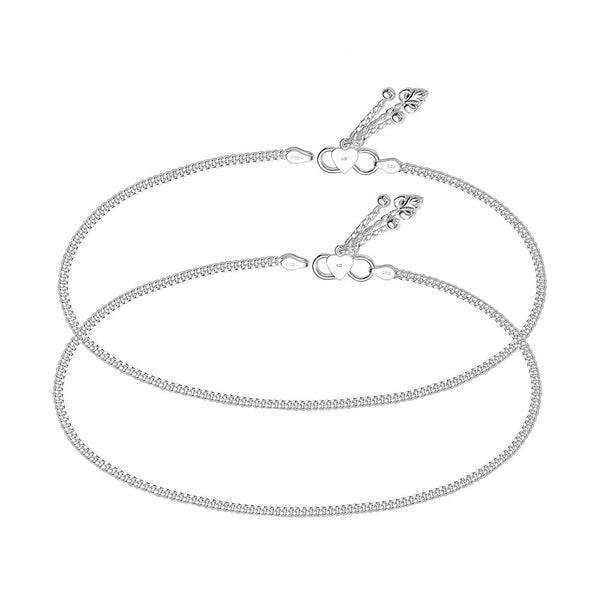 Taraash silver anklet