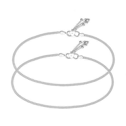 Taraash silver anklet