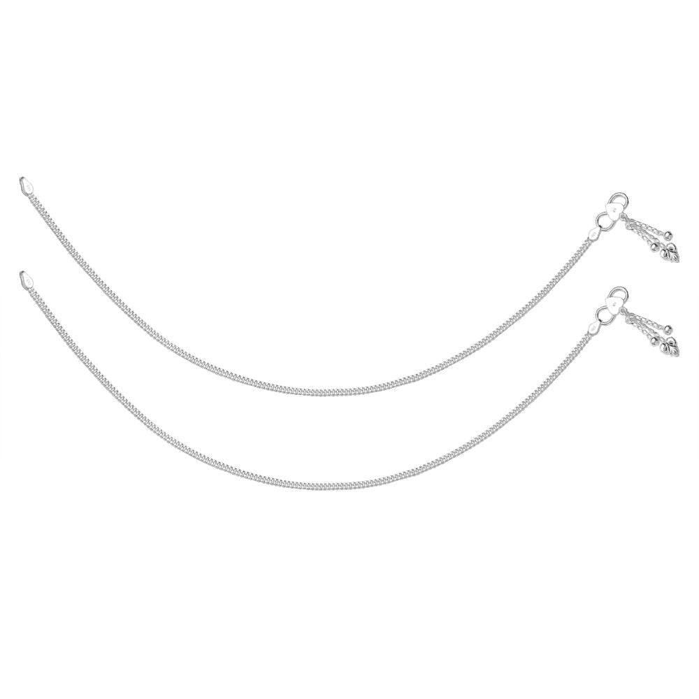 Taraash silver payal for women