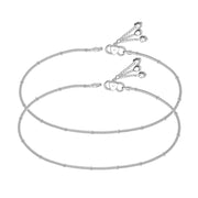 Taraash pure silver anklets