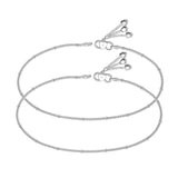 Taraash pure silver anklets