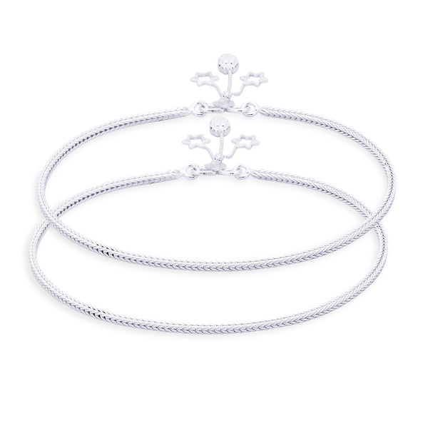 Taraash anklet for women in silver