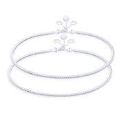 Taraash anklet for women in silver