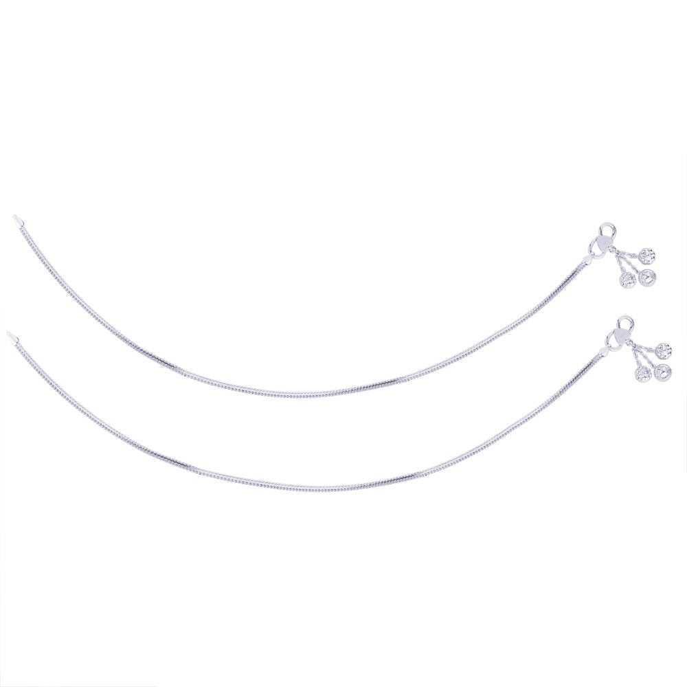 Taraash pure silver anklet