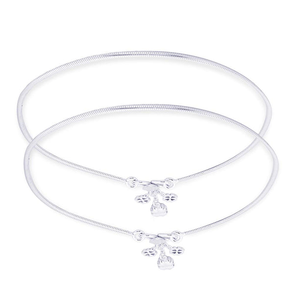 Taraash silver anklets for women