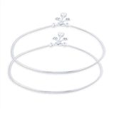 Taraash pure silver anklets