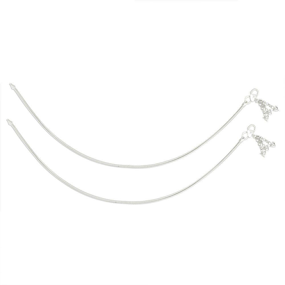 Taraash 92.5 silver anklets for women